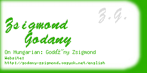 zsigmond godany business card